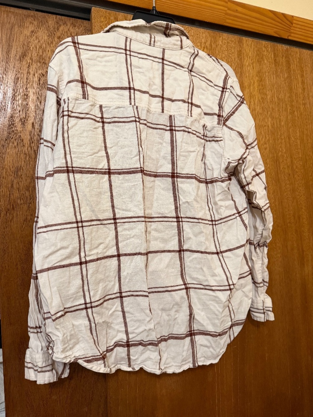 Universal Thread Flannel Plaid Shirt Relaxed Fit LARGE Button Up 100% Cotton - Picture 4 of 5